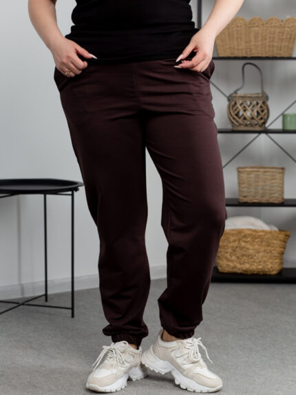 Штани Aksan 21.908 Plus Size Коричневий