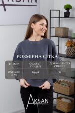 Світшот Aksan 23.2219 Темно сірий - Зображення 4