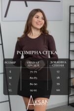Лонгслів Aksan 25.2613 Коричневий - Зображення 4
