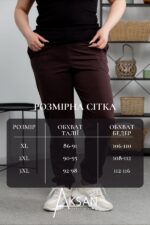 Штани Aksan 21.908 Plus Size Коричневий - Зображення 4