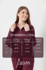 Костюм Aksan 24.2544 Бордовий - Зображення 4