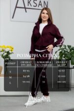 Спортивний костюм Aksan 25.2636 Бордовий - Зображення 4