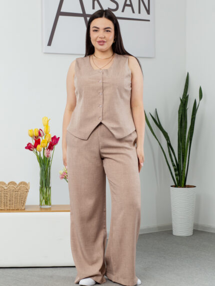 Костюм Aksan 24.2370 Бежевий