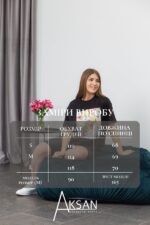 Футболка Aksan 25.2670 Чорний принт квіти - Зображення 4