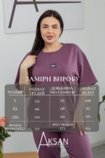 Спортивний костюм Aksan 25.2646 Фіолетовий - Зображення 4