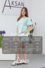 Костюм 25.2687 н 44(М) - 46(L), Трикотаж двухнитка, колір Світло зелений - Зображення 4