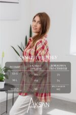 Сорочка Aksan 25.2558 Червоний - Зображення 4