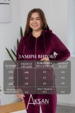Спортивний костюм Aksan 23.1860 Бордовий - Зображення 4