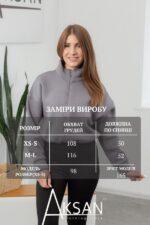 Кофта Aksan 24.2547 Графітовий - Зображення 4
