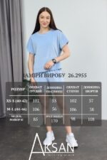 Домашній костюм Aksan 26.2955 Голубий - Зображення 7