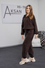 Спортивний костюм Aksan 25.2800 Коричневий - Зображення 2
